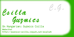 csilla guzmics business card